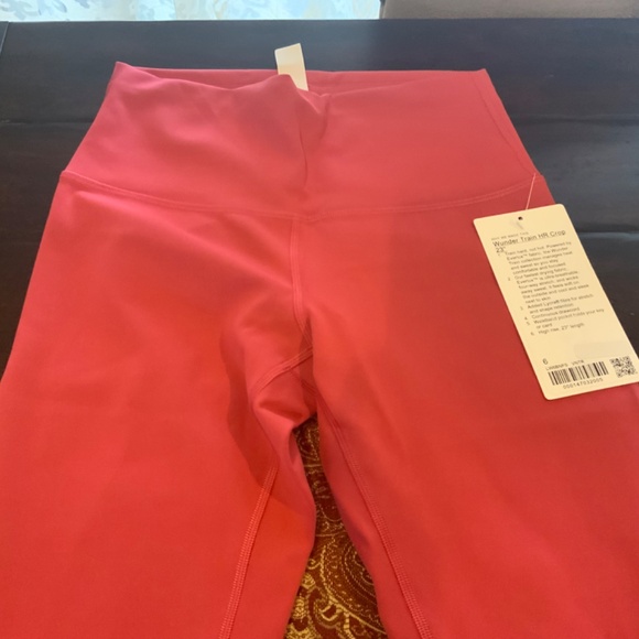 Lululemon Wunder Train HR CROP 23”in Vintage Rose, size 6, NWT, MSRP$98 - Picture 2 of 7